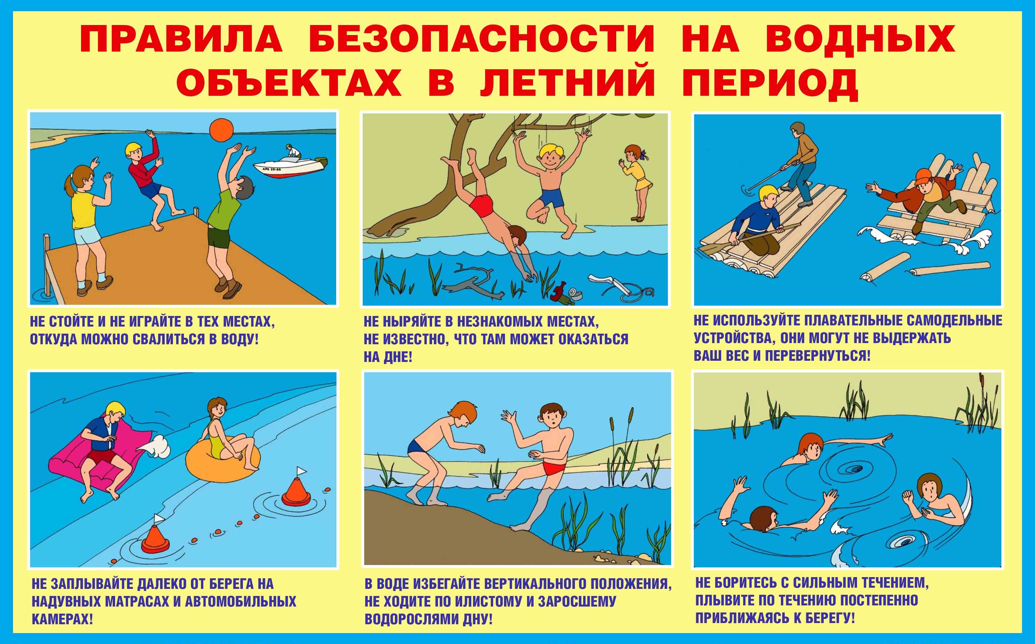 Правила безопасного поведения на воде.
