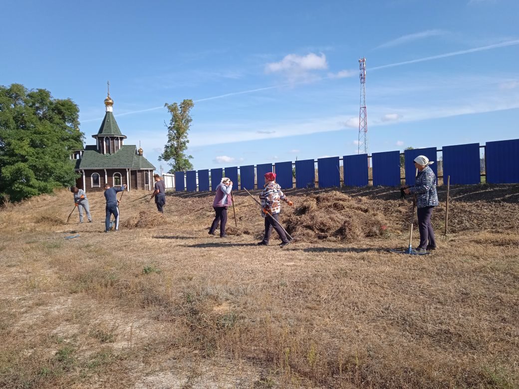 Мероприятия по благоустройству и санитарной очистке территорий в рамках месячника по благоустройству на  территории сельского поселения.